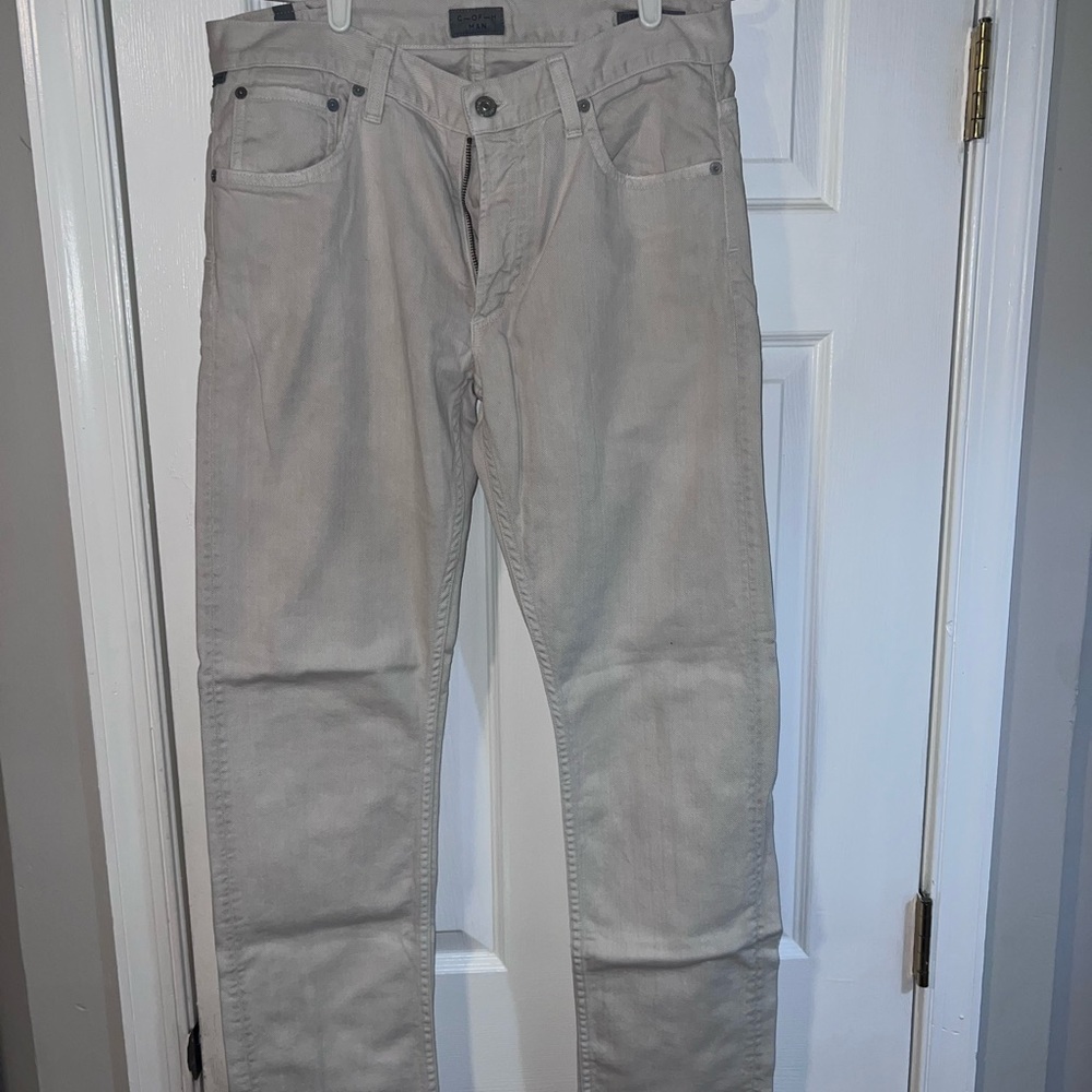 Citizens Of Humanity Men's Light Khaki (Cream) Jeans 32 x 32